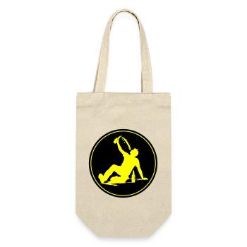 Drinking Beer Silhouette - Gift Bag for Bottles - nature - Front