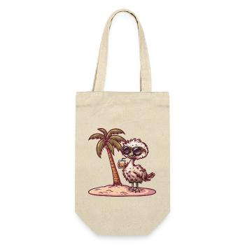 Ostrich Summer Beach Vacation - Gift Bag for Bottles - nature - Front