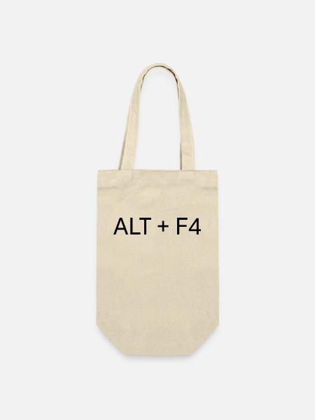 ALT + F4: Der ultimative Gamer-Abbruch - Geschenkbeutel für Flaschen - Natur