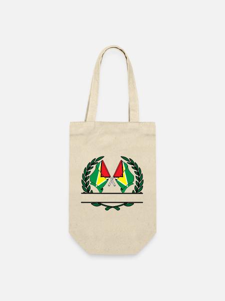 Flaggen Guyana-Lorbeerkranz-Banner - Geschenkbeutel für Flaschen - Natur