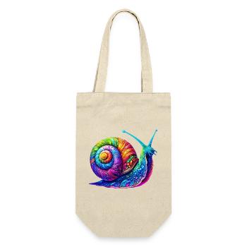 Schnecke - Geschenkbeutel für Flaschen - Natur - Vorne