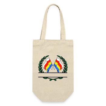 Flags Podlaskie laurel wreath banner - Gift Bag for Bottles - nature - Front
