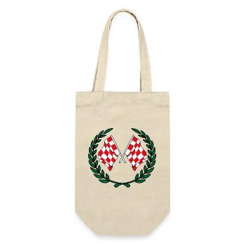 Flaggen der Provinz Nordbrabant mit Lorbeerkranz - Geschenkbeutel für Flaschen - Natur - Vorne