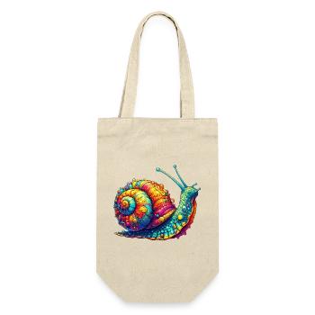 Schnecke - Geschenkbeutel für Flaschen - Natur - Vorne