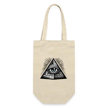 All Seeing Eye Conspiracy Illuminati Secret p - Gift Bag for Bottles - nature - Front