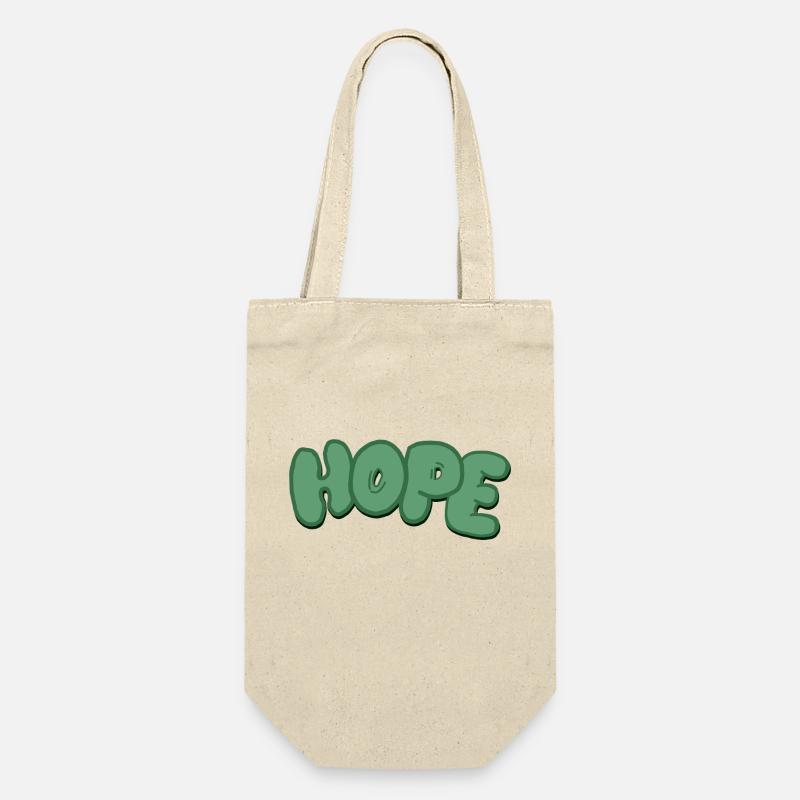 hope - Geschenkbeutel für Flaschen - Natur