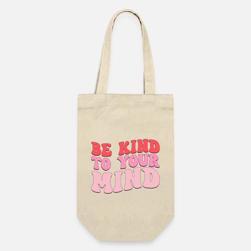 be kind to your mind - Geschenkbeutel für Flaschen - Natur