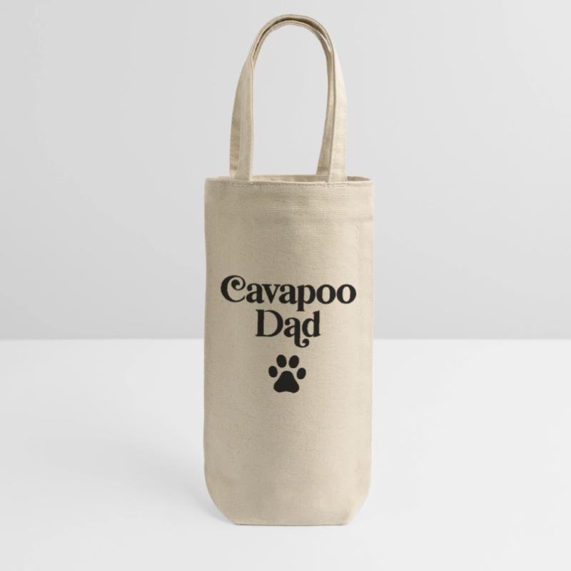 Cavapoo Dad Gift Bag for Bottles
