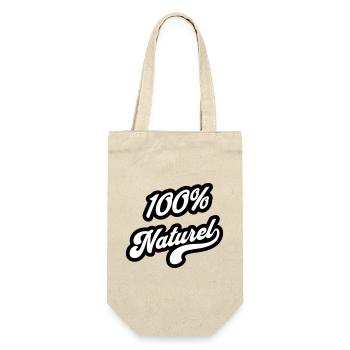 100% Naturel - Sac à bouteille - nature - Devant