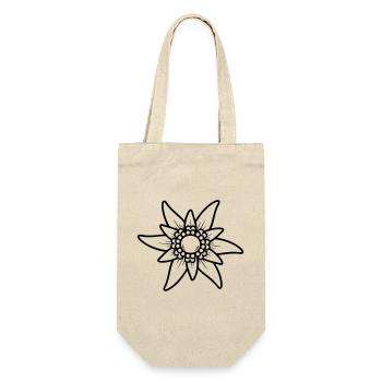 Fleur d’Edelweiss – Cœur des Alpes Motif Bavière - Sac à bouteille - nature - Devant
