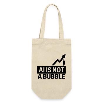 AI Is Not a Bubble - Gift Bag for Bottles - nature - Front
