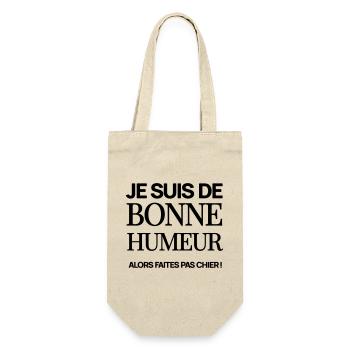 Je suis de bonne humeur - Sac à bouteille - nature - Devant