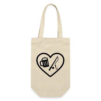 Heart Peach Beer - Gift Bag for Bottles - nature - Front