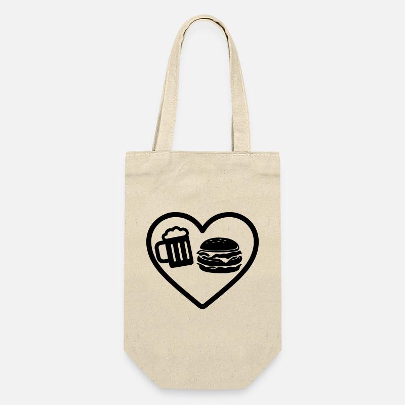 Bière Heart Burger - Sac à bouteille - nature