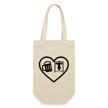 Heart Street Workout Beer - Gift Bag for Bottles - nature - Front