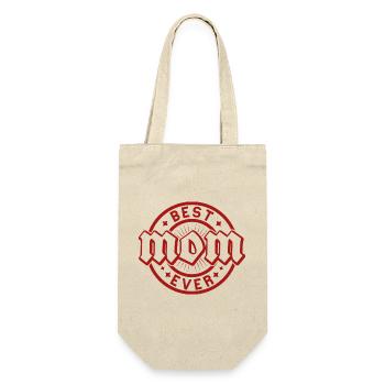 Bester Stempel Vintage Red aller Zeiten - Geschenkbeutel für Flaschen - Natur - Vorne