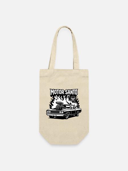Motor Santo Feuerhotrod - Geschenkbeutel für Flaschen - Natur