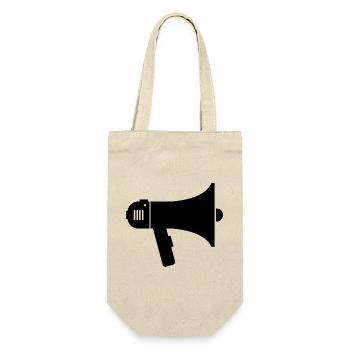megaphone - Gift Bag for Bottles - nature - Front