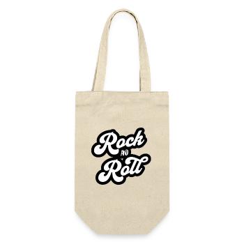 Rock and Roll Vintage Script - Sac à bouteille - nature - Devant