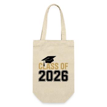 Class of 2026 Graduation T-Shirt – Funny / Proud - Gift Bag for Bottles - nature - Front