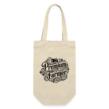 Premium Farmer Landwirt - Gift Bag for Bottles - nature - Front