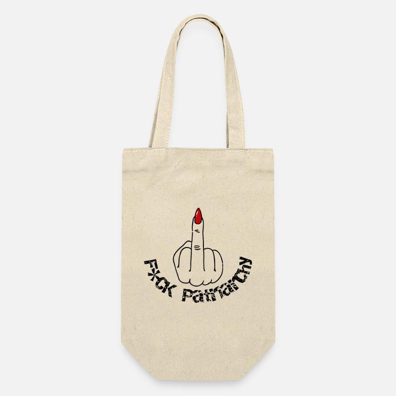 F*CK the Patriarchy - Geschenkbeutel für Flaschen - Natur