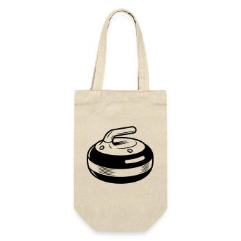 Curling stone - Gift Bag for Bottles - nature - Front