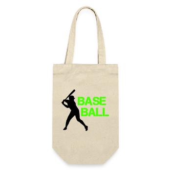 Baseball Neon Grunge Font - Gift Bag for Bottles - nature - Front