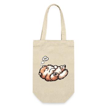 Pomeranian Pomeranian Pomeranian Spitz Dog Miniature Spitz Holder - Gift Bag for Bottles - nature - Front
