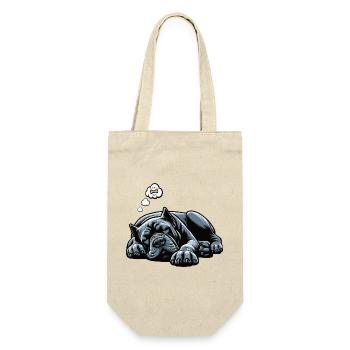 Cane Corso Cane Corsos Corso halter Corso Besitzer - Geschenkbeutel für Flaschen - Natur - Vorne