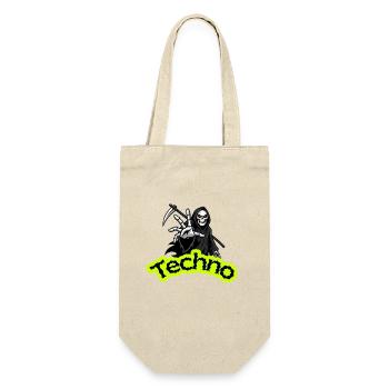 Neon Grim Techno Skull - Gift Bag for Bottles - nature - Front