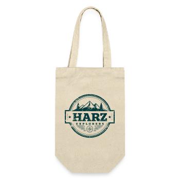 Resin Explorers | Vintage Adventure Badge - Gift Bag for Bottles - nature - Front