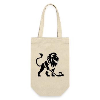 Löwe Eishockey Silhouette - Sac à bouteille - nature - Devant