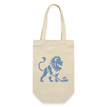 Löwe Eishockey Silhouette - Gift Bag for Bottles - nature - Front