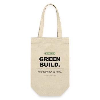 Green Build. Held Together By Hope. - Geschenkbeutel für Flaschen - Natur - Vorne