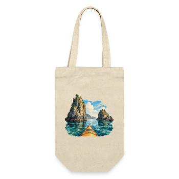 Durch die Sea-Stack Passage - Geschenkbeutel für Flaschen - Natur - Vorne
