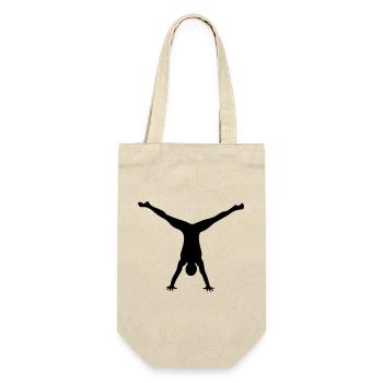 Gymnastic man - Gift Bag for Bottles - nature - Front