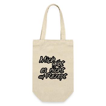 Nur auf Rezept Arzt, Arzthelferin, Fun, Geschenk - Geschenkbeutel für Flaschen - Natur - Vorne