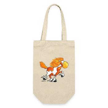 „Icelandic Power“ -Icelandic Horse - Gift Bag for Bottles - nature - Front