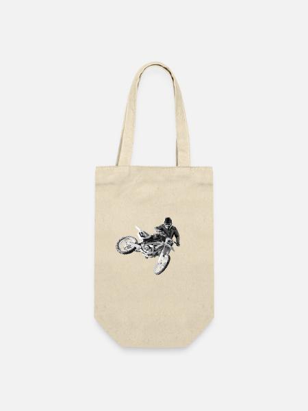 motocross - Geschenkbeutel für Flaschen - Natur