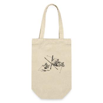 Mogul skiing - Geschenkbeutel für Flaschen - Natur - Vorne