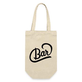 Tolles Logo für Getränkekarte einer Bar - Geschenkbeutel für Flaschen - Natur - Vorne