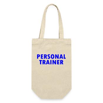 Personal trainer - Geschenkbeutel für Flaschen - Natur - Vorne