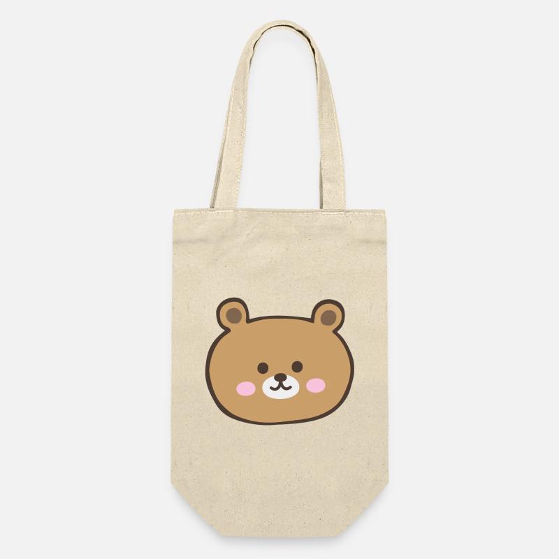 Visage d’ours - Sac à bouteille - nature