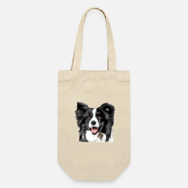 Border Collie - Sac à bouteille - nature