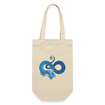 Blue Ink Spirits - Unendlicher Regenbogen Blauer Drache - Geschenkbeutel für Flaschen - Natur - Vorne