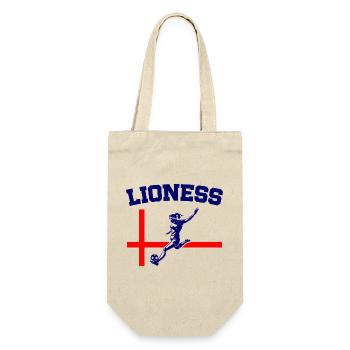 England Fußball Meister der Frauen Lionesses - Geschenkbeutel für Flaschen - Natur - Vorne