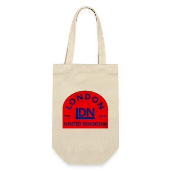 London Emblem UK - Gift Bag for Bottles - nature - Front