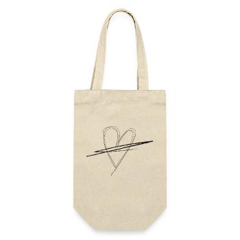 No Love - Geschenkbeutel für Flaschen - Natur - Vorne