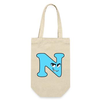 N - Gift Bag for Bottles - nature - Front